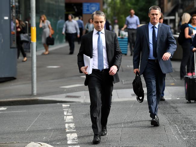 Commonwealth Bank CEO Matt Comyn arrives at the Royal Commission into Misconduct in the Banking, Superannuation and Financial Services Industry in Sydney. Picture: AAP