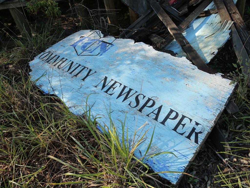 Pictured is the remains of what was Magic Kingdom theme park in Lansvale in Sydneys west. It operated in the 1970s and 80's but has been abandoned since the mid 90's. Picture: Richard Dobson