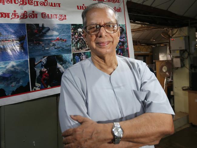 SUNDAY FOR MONDAY - Sri Lankan refugee advocate Mr S.C. Chandrahasan. Picture: Gary Ramage