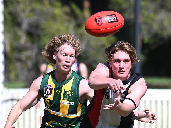 Morningside player Oscar BarryQAFL colts between Morningside and Maroochydore.Saturday April 13, 2024. Picture, John Gass