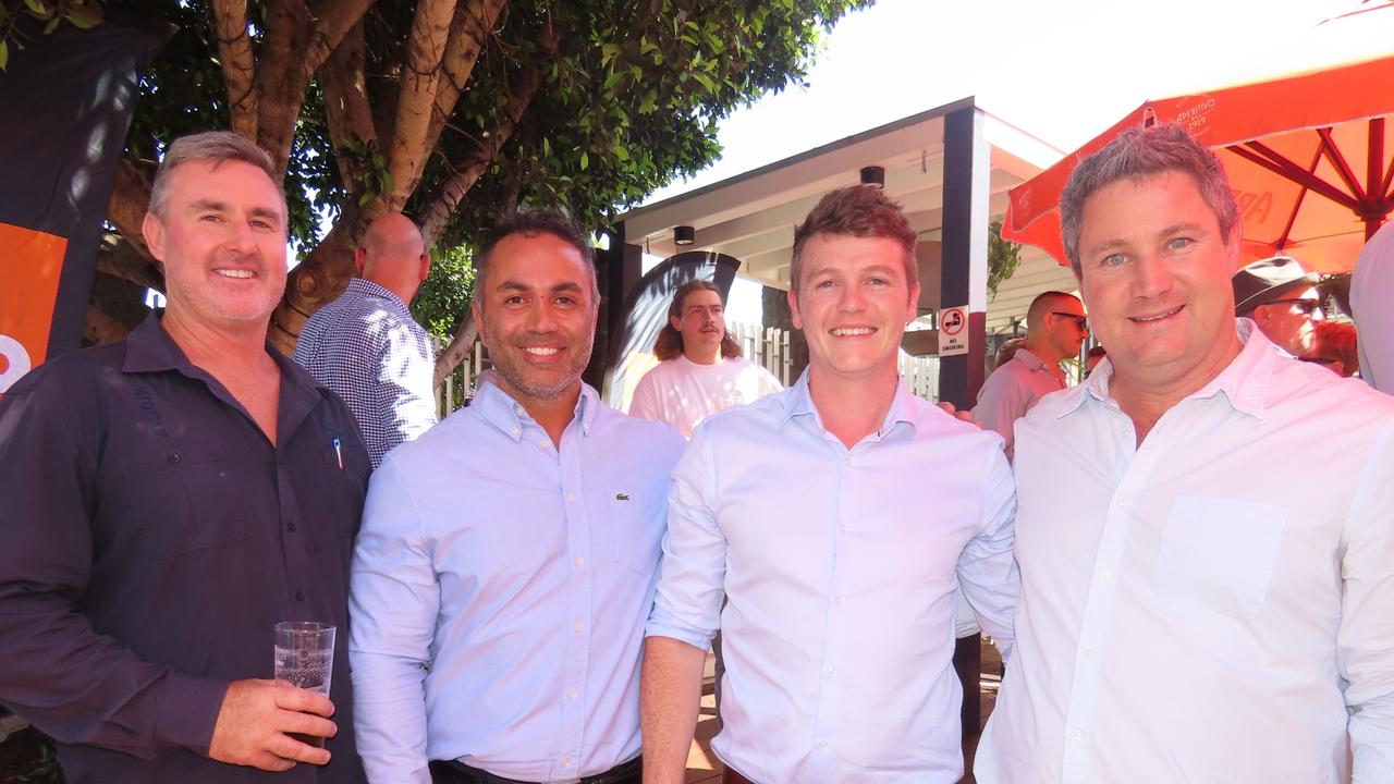 Paul Ryan, Tim Van der Klauw, Behrouz Gholami, Dave Lowry at The Normanby on Melbourne Cup day.