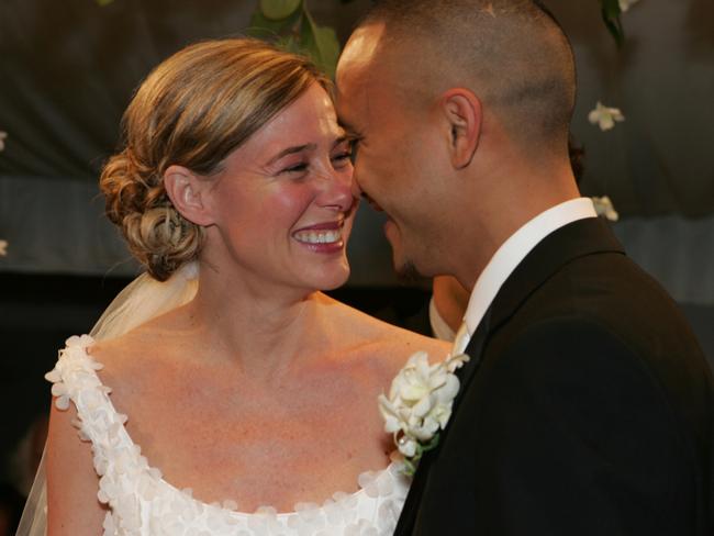 Mary Kay Letourneau and Vili Fualaau on their wedding day in 2005.