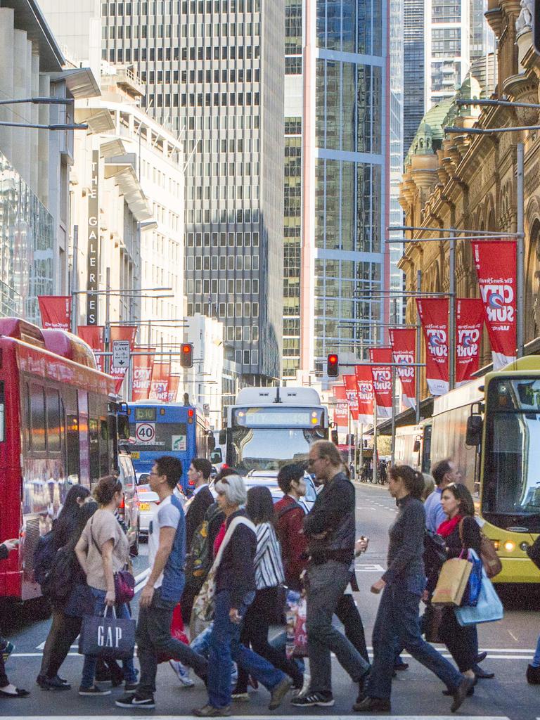 George Street in the CBD as it used to be.