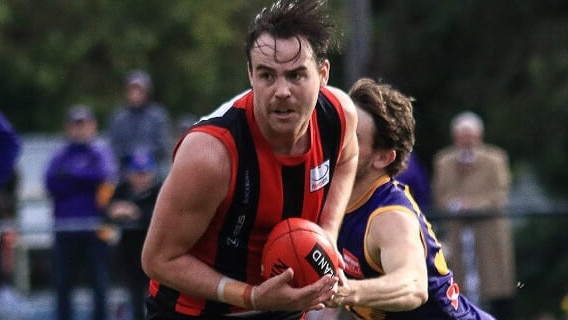 Max Otten in action for Blackburn in the Eastern Football League (EFL). Picture: Davis Harrigan