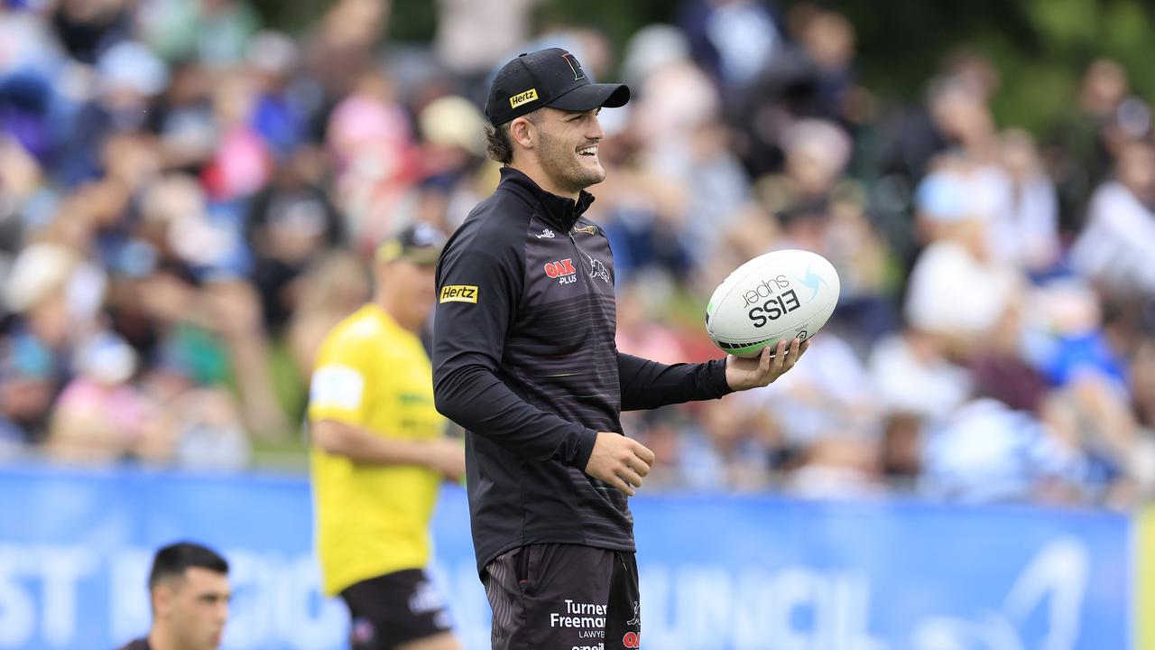 Nathan Cleary returns for the Panthers’ clash with South Sydney. Picture: Mark Evans/Getty Images