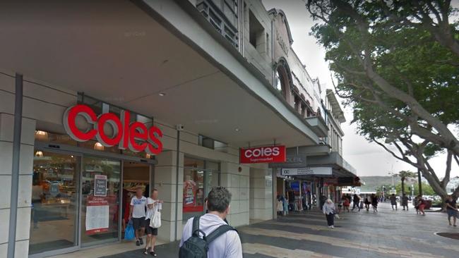 Outside the Coles Manly Corso store. Picture: Google