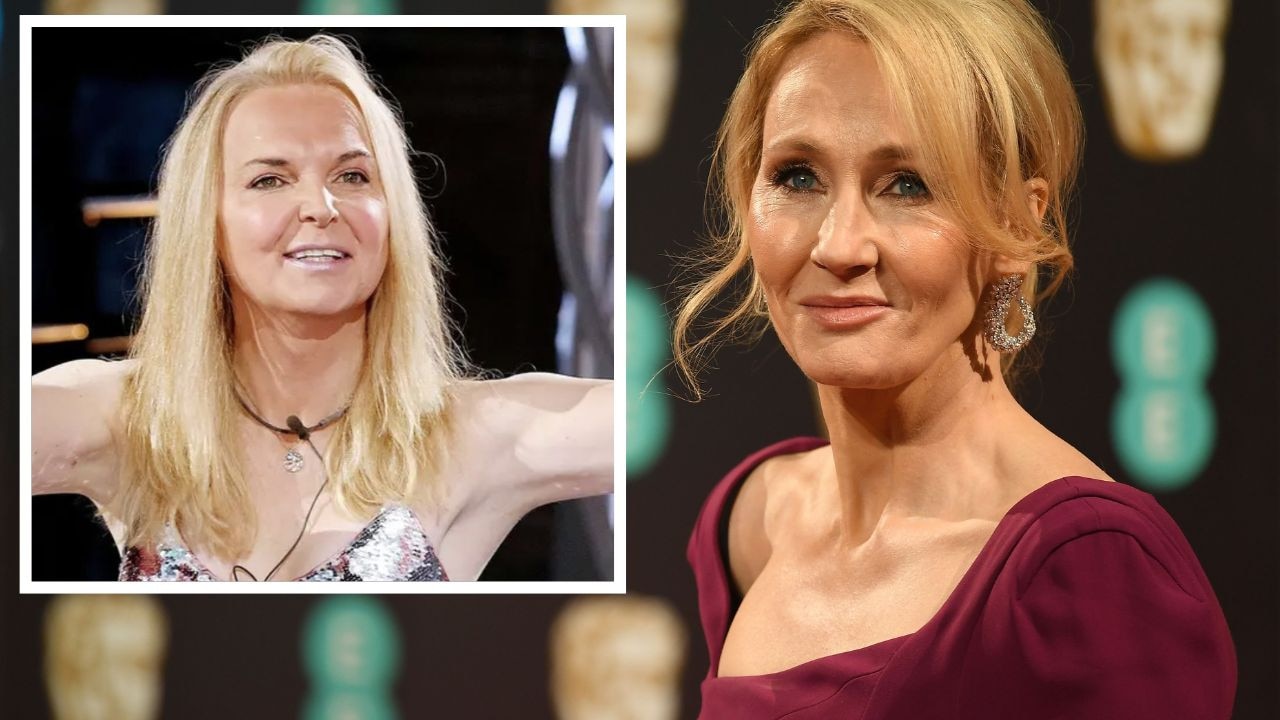 JK Rowling has clashed with transgender journalist and reality TV personality India Willoughby (inset) on social media. Picture: Supplied