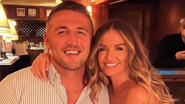 Sam Burgess with girlfriend Lucy Graham have announced their pregnancy to friends and family. Picture: Instagram