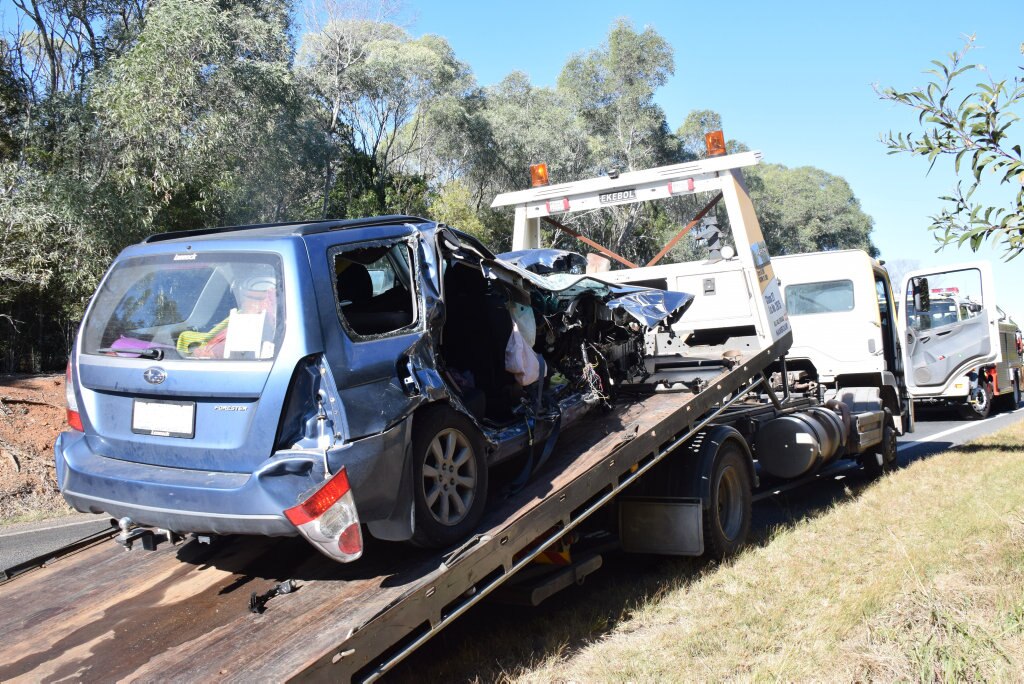 Woman Airlifted After Highway Crash | The Courier Mail