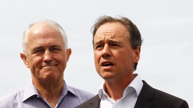 Prime Minister Malcolm Turnbull and Health Minister Greg Hunt. Picture: Danny Casey/AAP