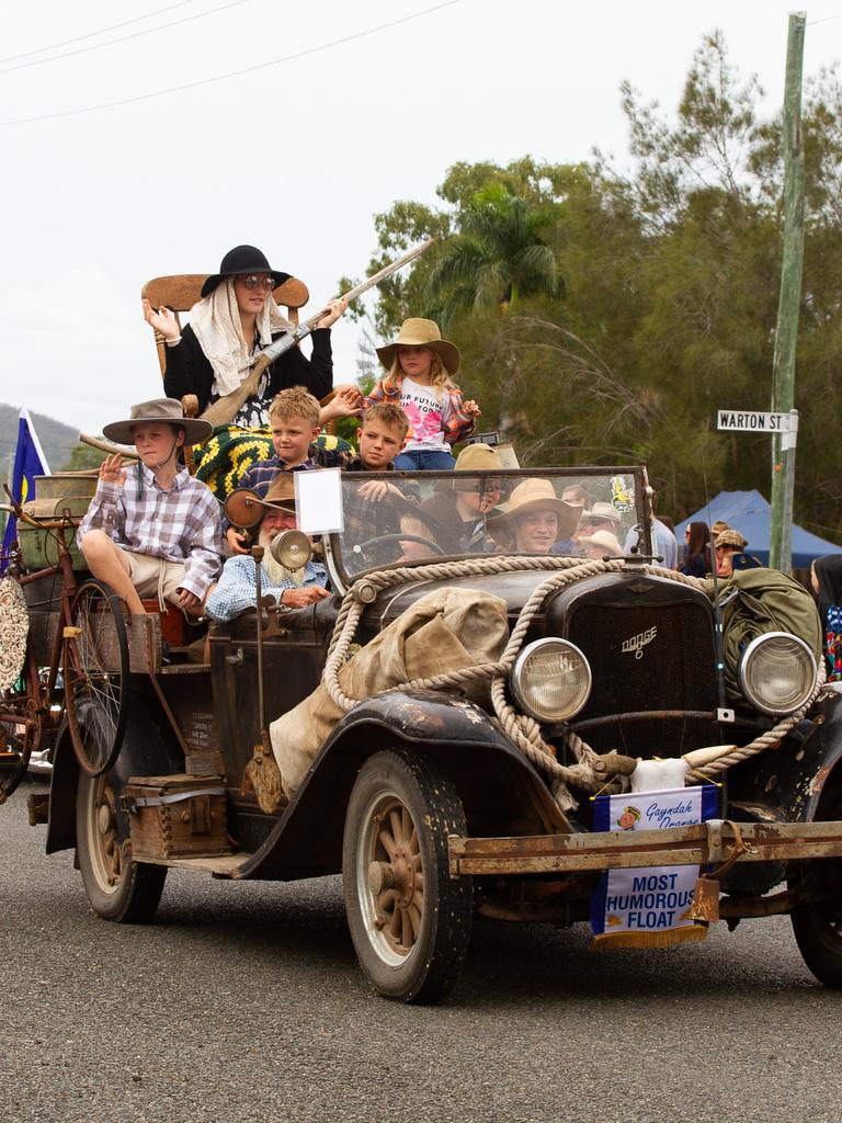 This entry won Most Humourous Float at the 2023 Gayndah Orange Festival.