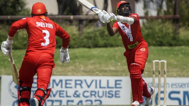 Casey-South Melbourne batsman Ruwantha Kellepotha. Picture: Valeriu Campan