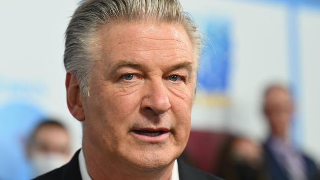 Calls were multiplying in Hollywood to ban the use of firearms on movie sets, days after actor Alec Baldwin fatally shot cinematographer Halyna Hutchins in a shocking on-set tragedy. Picture: Angela Weiss / AFP