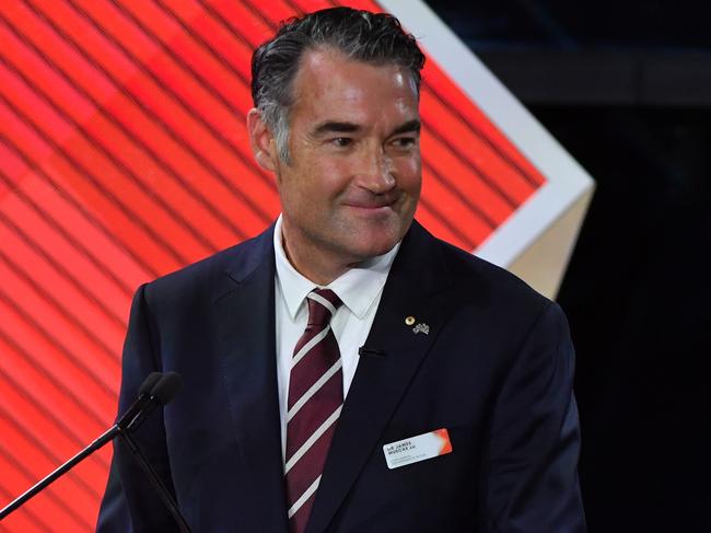 Make ‘em laugh. The 2020 Australian of the Year Dr James Muecke started his speech with a memorable line. Picture: AAP Image/Mick Tsikas