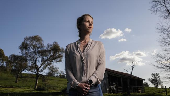 Child abuse survivor Virginia Tapscott at her home in regional New South Wales. Picture by Sean Davey.