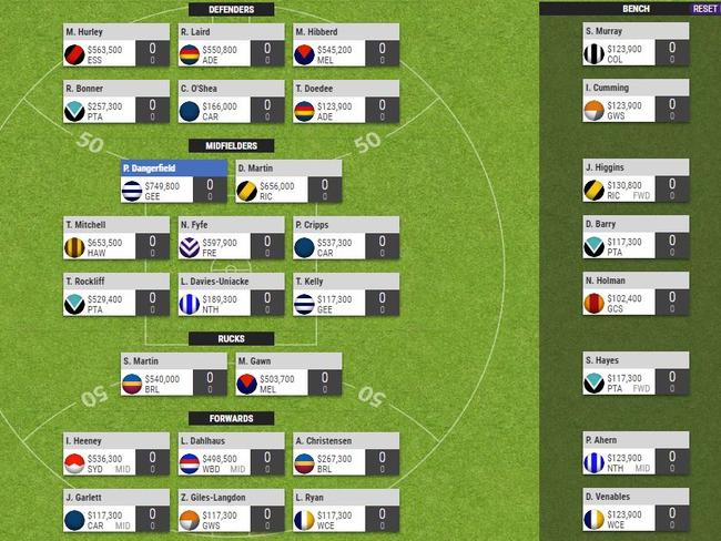 Al Paton picks his SuperCoach team in February 2018