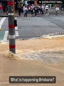 The torrents of water confused people in the city. Pic: Samantha Scott