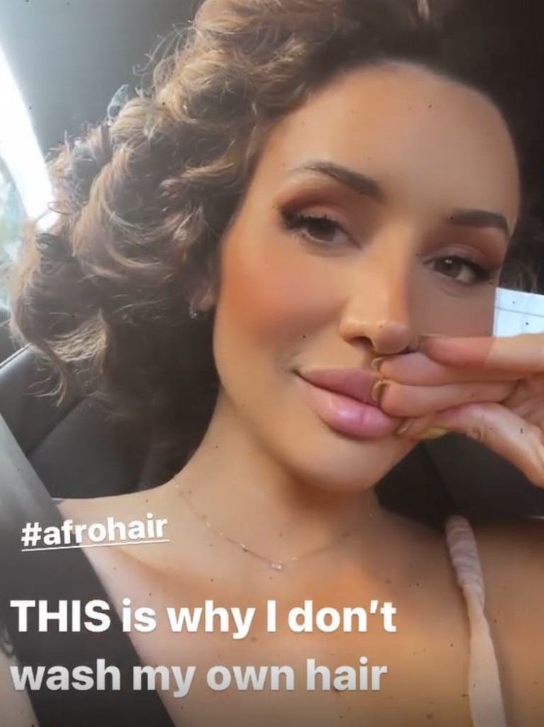 Bernard Tomic’s OnlyFans girlfriend Vanessa Sierra has poked fun at critics after revealing why she doesn’t wash her own hair. Picture: Instagram/Vanessa5ierra