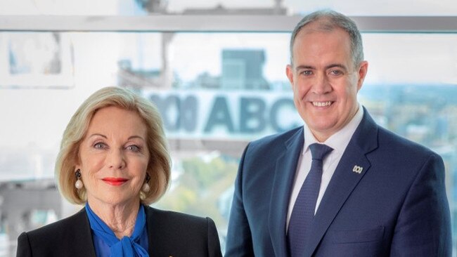 ABC chair Ita Buttrose and managing director David Anderson