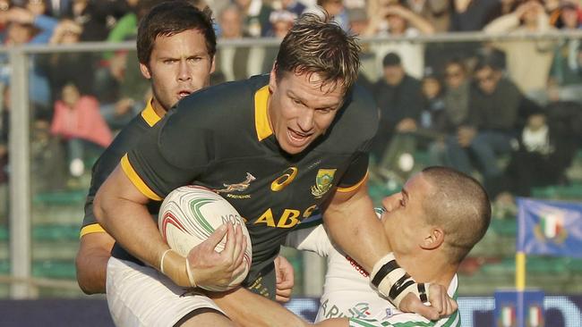 Springboks captain Jean de Villiers has been named on the bench to play the World XV.