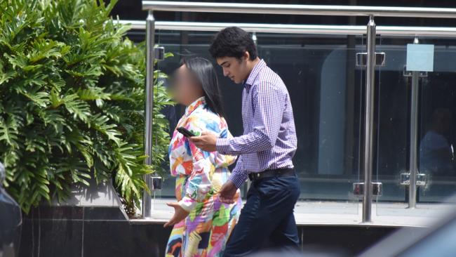 Toowoomba DV offender John Tejano Strano, 19, leaving the Toowoomba courthouse on October 31, 2024.