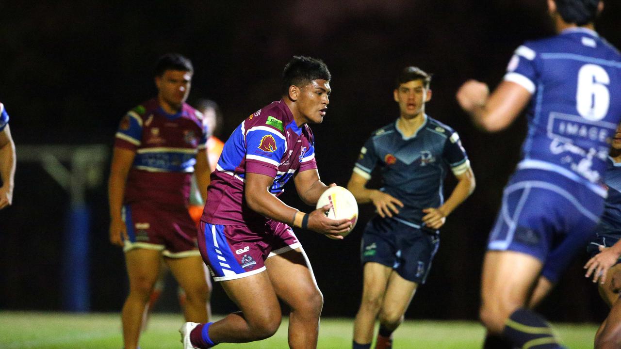 Langer Trophy schoolboy match between Redcliffe SHS and Wavell SHS (purple top) Wavell Heights Wednesday 27th July 2022 Picture David Clark