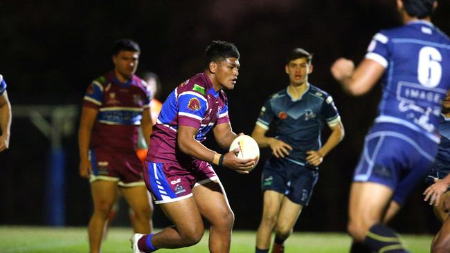 Langer Trophy schoolboy match between Redcliffe SHS and Wavell SHS (purple top) Wavell Heights Wednesday 27th July 2022 Picture David Clark