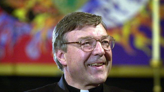 Pell at St Mary's Cathedral in Sydney after his appointment as new Archbishop of Sydney in 2001. Picture: Jeff Darmanin. 