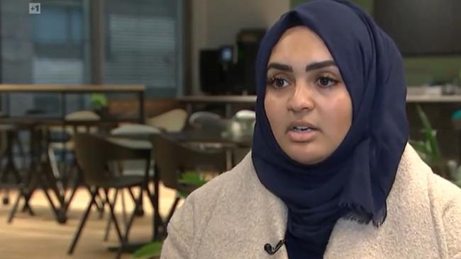 Latifa Abouchakra interviewed about ‘Islamophobia’. Picture: ITV