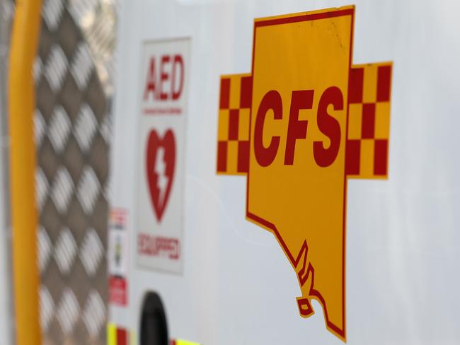 ADELAIDE, AUSTRALIA - NewsWire Photos March 23 2023: A general view of a CFS truck at a press conference in Athlestone, Adelaide. Minister Joe Szakacs is announcing the most significant safety upgrades for 390 fire trucks since Ash Wednesday. NewsWire / David Mariuz