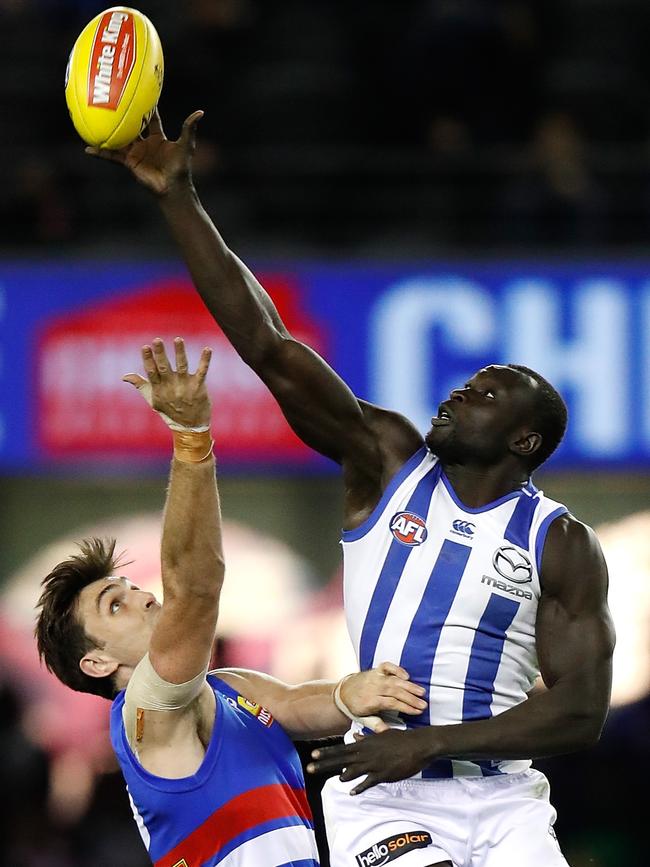 Majak Daw in action for North Melbourne. Picture: Michael Wilson. AFL Media, Getty Images