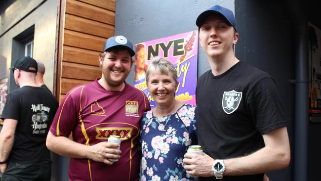 Nathan McNamara, Roz Frohloff and Nick Frohloff at the Firies Day Out 2019.