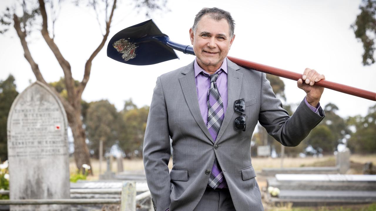 Darren McDonald is a grave digger who is in the lease/ownership of Australian Guineas contender King Colorado. Picture: Nicole Cleary