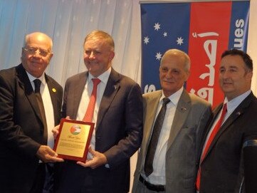 Prime Minister Anthony Albanese received an award at the event. Picture: Supplied