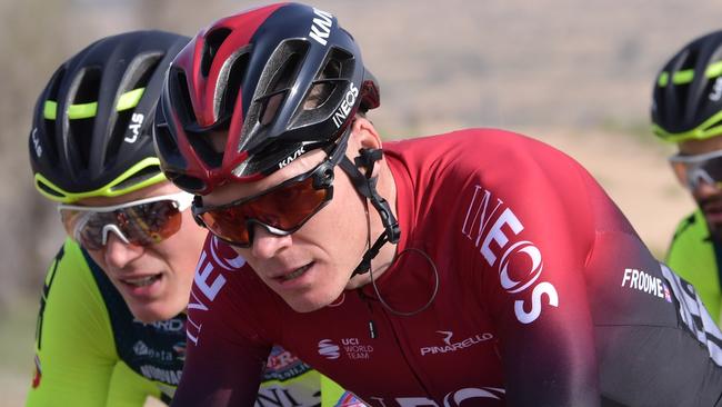 Chris Froome will depart Team Ineos at the end of the year after 11 seasons with the dominant team. Picture: AFP