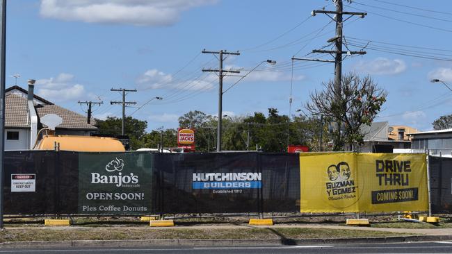 Construction work has begun at the old Project Mex site which will be home to the new Guzman Y Gomez and Banjo's Bakery drive-thrus.