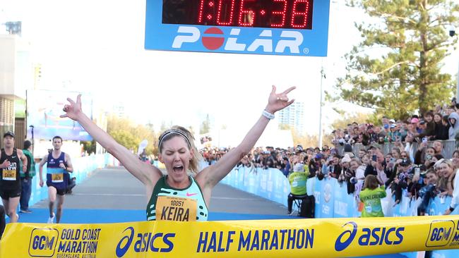 Gold Coast Marathon 2023Winner of Female Half Marathon KEIRA D'AMATO.1 July 2023 Southport Picture by Richard Gosling