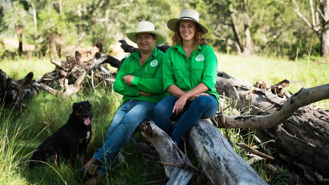 Founders of direct-to-consumer beef producer Our Cow, Dave McGiveron and Bianca Tarrant.