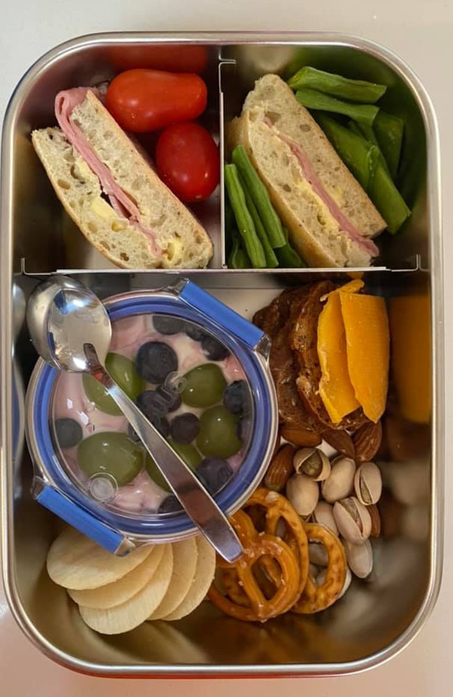 A mum shared a photo of her toddler’s lunch box which was slammed for being ‘too grown up’. Picture: Facebook/LuncboxideasAustralia