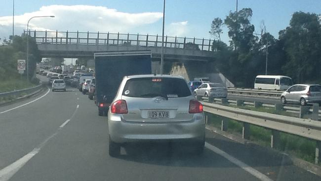 The horror afternoon run on the Reedy Creek exit heading northbound on the M1.