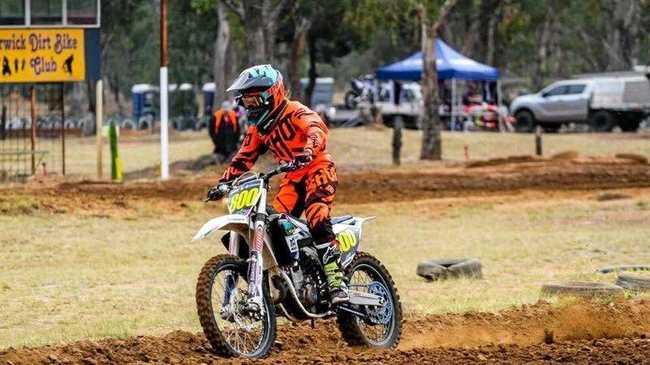 Abbey Morrice will compete in the WOW motocross round in Warwick this weekend. Picture: Contributed