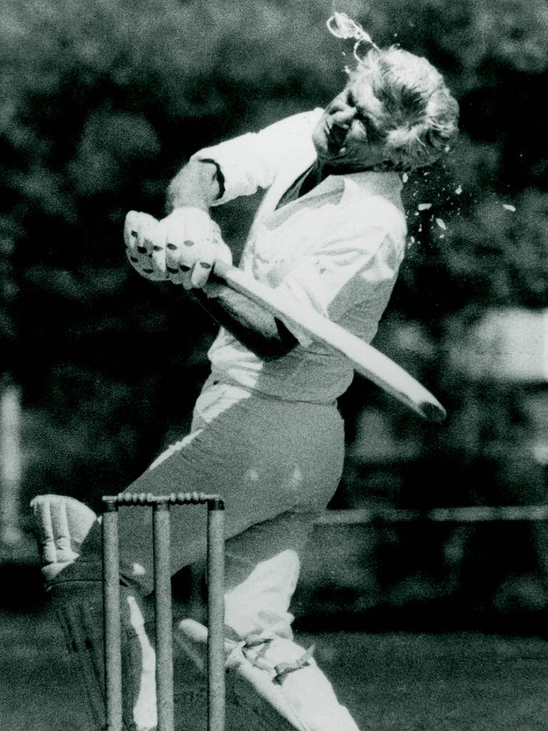 Prime Minister Bob Hawke broke his glasses and bruised his face when he missed an ambitious hook during a friendly game against the Canberra press in 1984. 