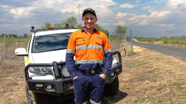 Peabodyâs Centurion Mine site senior executive and underground mine manager Ernest Gosk on Ellensfield Rd with the gates open. Picture: Supplied