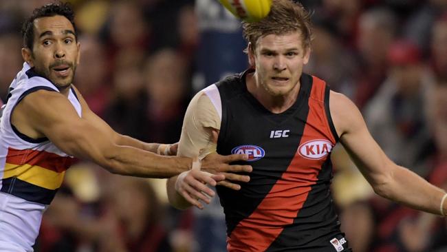 Michael Hurley is hoping to play in Essendon’s finals side. Picture: AAP Images