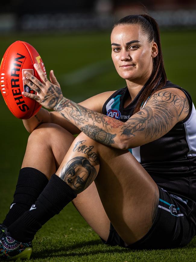 Gemma Houghton at Alberton Oval. Picture: Tom Huntley