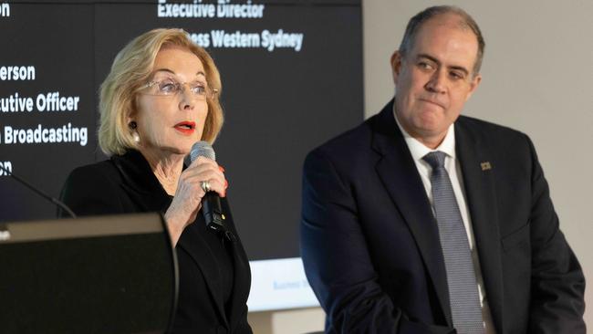 ABC managing director David Anderson and Chair Ita Buttrose. Picture: Ryan Osland