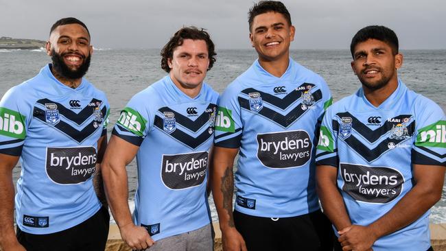 NSW’s indigenous stars are loving their moment. (Grant Trouville/NRL Photos)