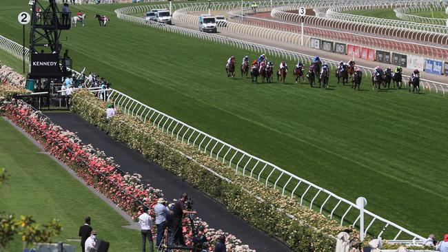 Last year’s Melbourne Cup was run without a crowd. Picture: Alex Coppel