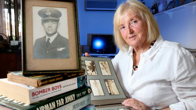 Helen Brown of Springwood with memorabilia of her uncle Charlies Rowland Williams who was a Lancaster Bomber crew member in World War 2 - Picture: Richard Walker