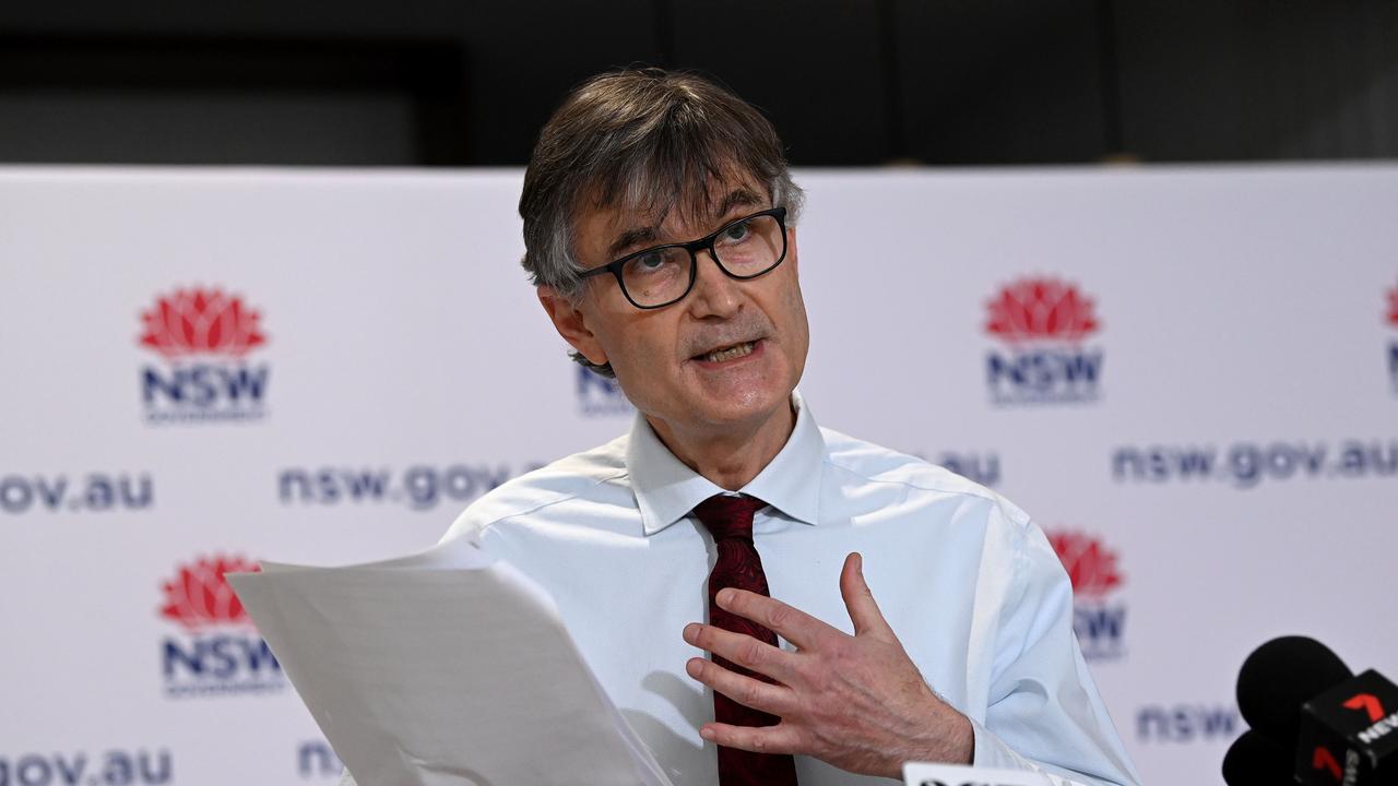 NSW Health’s Dr Jeremy McAnulty speaks to the media during a COVID-19 press conference in Sydney. Picture: NCA NewsWire/Bianca De Marchi